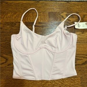 Women's Light Pink Longline Bustier Camisole Hollister Gilly Hicks